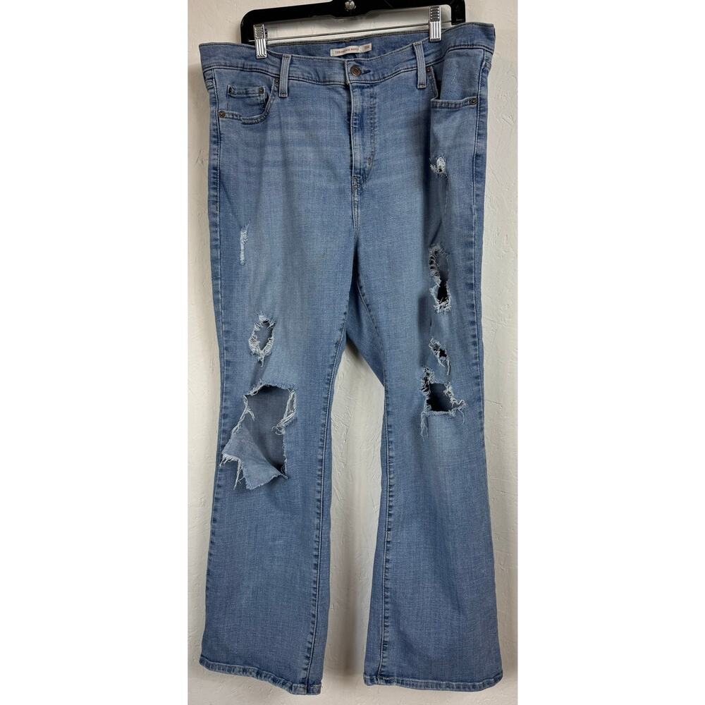 Levi Strauss Blue High Rise Bootcut Jeans Women's 18w